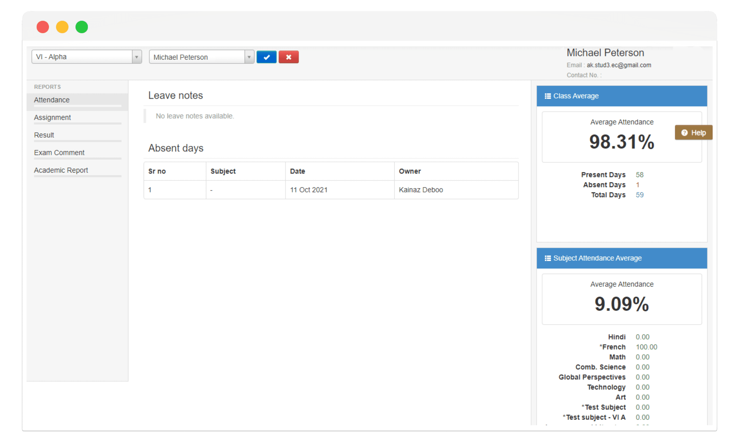 student attendance analytics